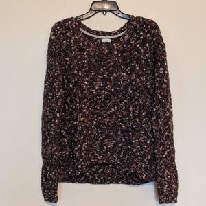 NWOT Hinge marled eyelet sweater